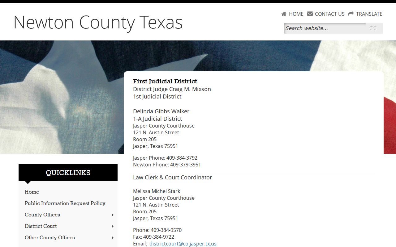 Newton County bench warrants: First Judicial District court contact