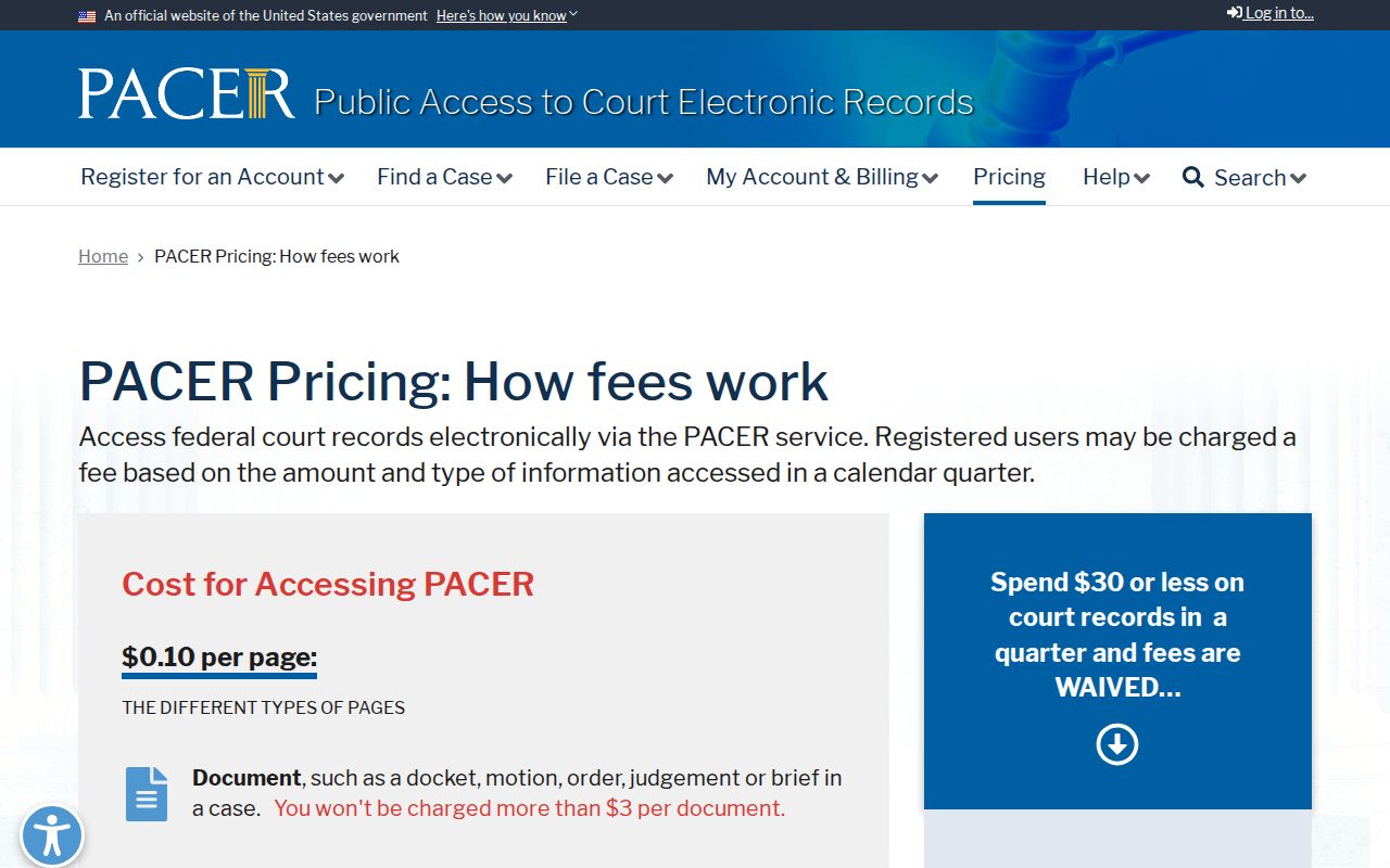 Newton County arrest warrants: federal PACER docket fee information