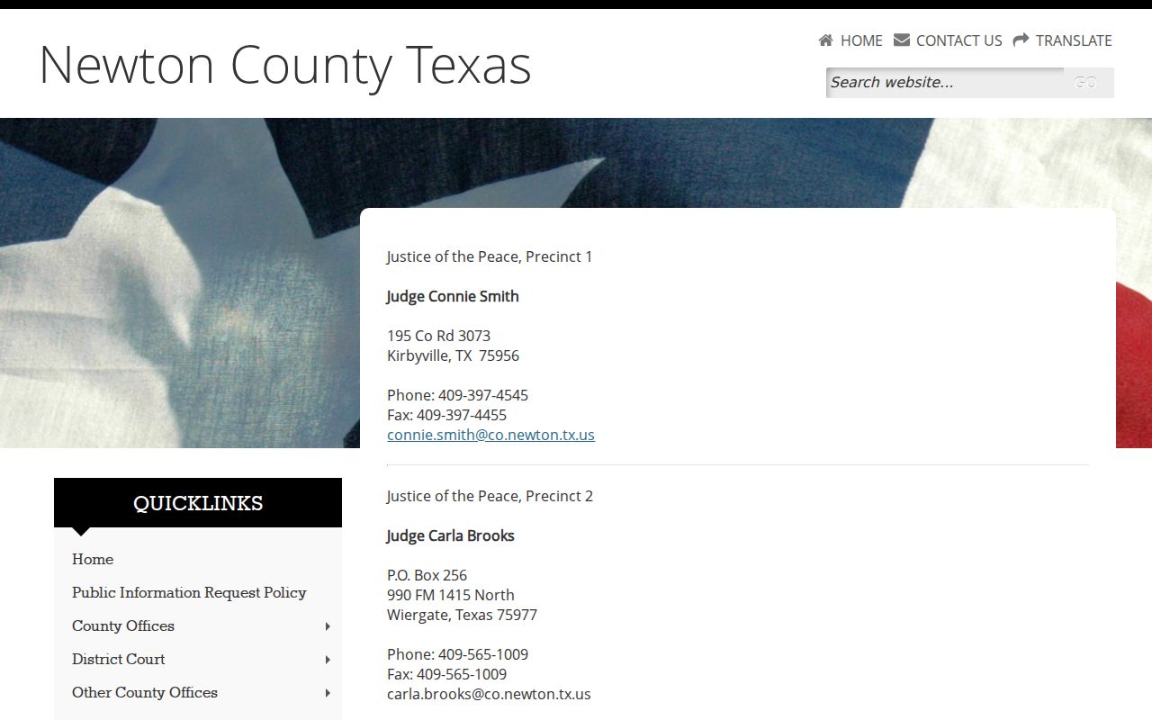 Newton County warrant records: four Justice of the Peace offices